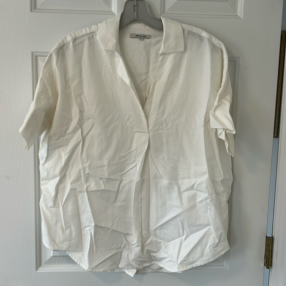 Madewell Tops - Madewell ss white basic blouse
